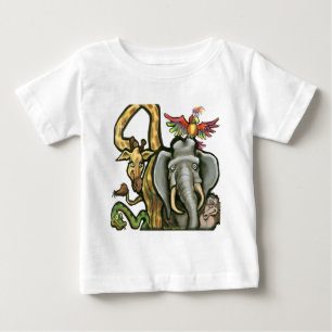 動物園動物 ベビーTシャツ