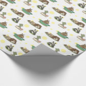 動物園動物 ラッピングペーパー (角)