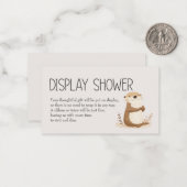 動物園子供部屋動物ベビー表示シャワー ノートカード (正面/裏面インサイチュ)