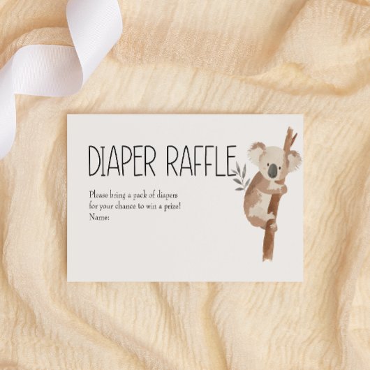 動物園子供部屋動物赤ちゃんシャワーおむつラッフル ノートカード