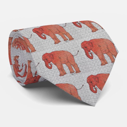 動物園象 ネクタイ (ロール)