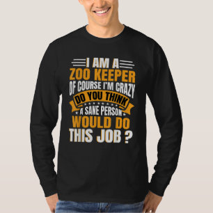 動物園飼育員 サファリ 動物園管理 動物パーク レンジング ズー Tシャツ