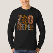 動物園飼育員 動物園管理人 動物学者_1 Tシャツ (正面)