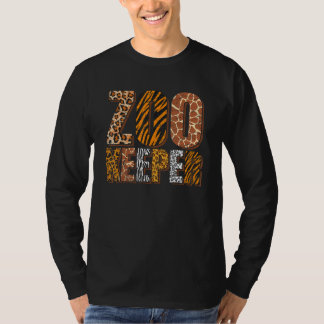 動物園飼育員 動物園管理人 動物学者_1 Tシャツ