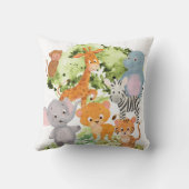 動物園:かわいい野生動物のコレクション クッション (裏面)