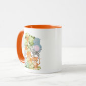 動物園:かわいい野生動物のコレクション マグカップ (正面左)