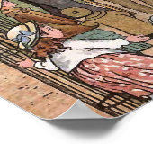 「動物園」のヴィンテージイラストレーション ポスター (角)