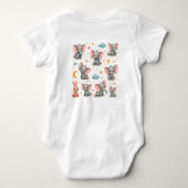 動物園 ベビーボディスーツ (裏面)