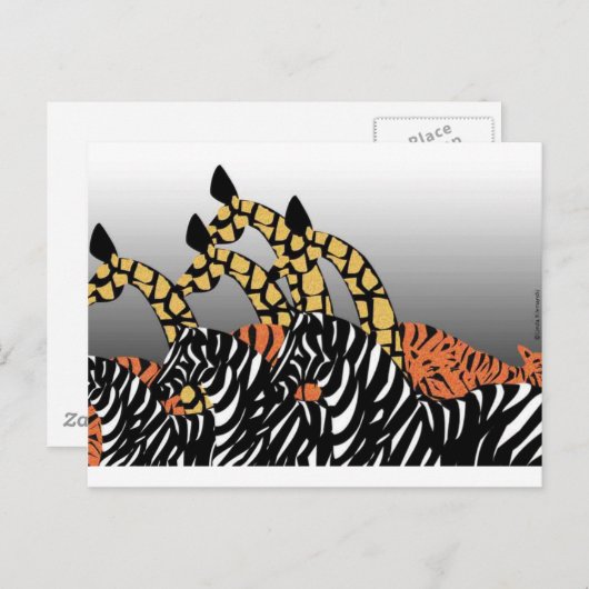 動物園 ポストカード (正面/裏面)