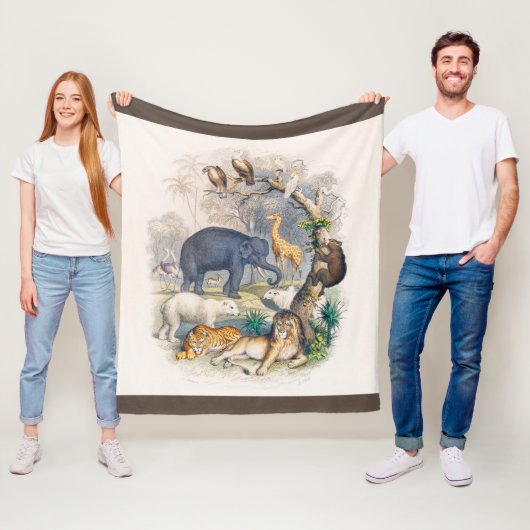 動物園,動物,かわいい,動物,自然,野生動物の子供 フリースブランケット (インサイチュ)