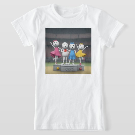 動物園Tシャツデザイン Tシャツ (レイダウン)
