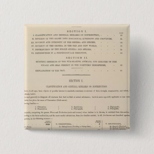 動物地理学カーニボラ 缶バッジ (正面)