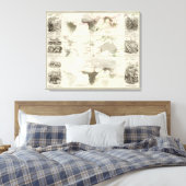 動物地理学 キャンバスプリント (インサイチュ (寝室))