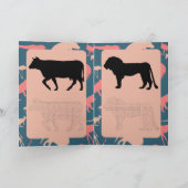 動物型迷路折り子供へカード シーズンカード (内部)