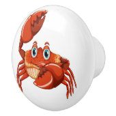 動物大切テーマカニ製ノブ セラミックノブ (右)