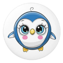 動物大切テーマ陶製ノブ