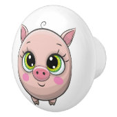 動物大切テーマ陶製ノブ セラミックノブ (右)