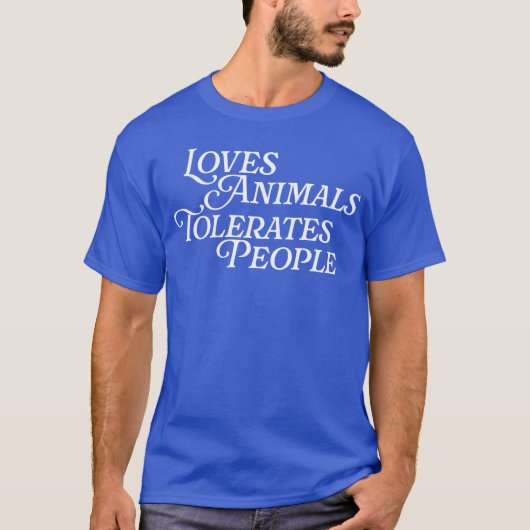 動物好きな人へ 動物愛 ペットギフト Tシャツ (正面)