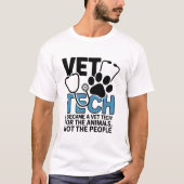 動物好きな内向的な獣医さんのための面白い名言 Tシャツ (正面)