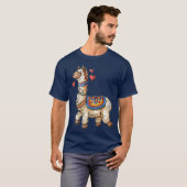 動物好きな友達のためのラマ Tシャツ (正面フル)