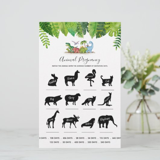 動物妊娠恐竜赤ちゃんシャワーゲーム (スタンド正面)