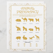 動物妊娠[ゴールデンライン] レターヘッド (正面/裏面)