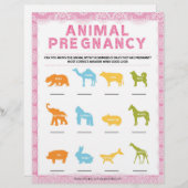 動物妊娠[高級レース[ピンク]] レターヘッド (正面/裏面)