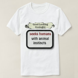 動物学おもしろい皮肉と腐植主義タイポグラフィ Tシャツ