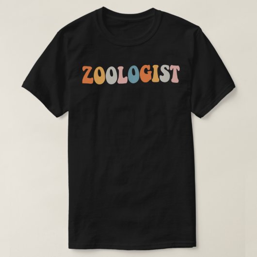 動物学おもしろい院大学院生動物園保護観察器 Tシャツ (デザイン正面)