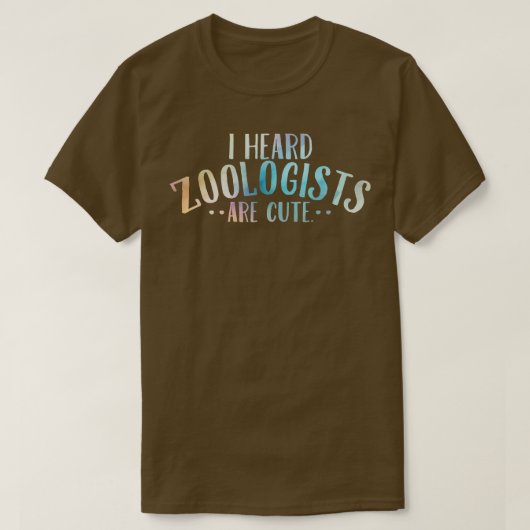 動物学者が可愛いと聞いた Tシャツ (デザイン正面)