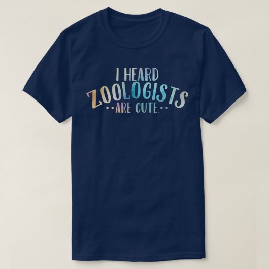 動物学者が可愛いと聞いた Tシャツ (デザイン正面)