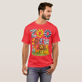 動物学者サファリオア・ジャングルアドベンチャー 動物愛好家 Tシャツ (正面フル)