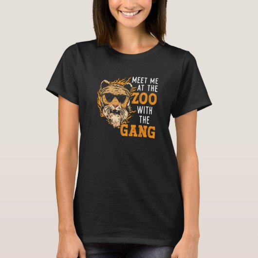 動物学者 動物園管理 野生生物学 動物学 動物園職員 Tシャツ (正面)