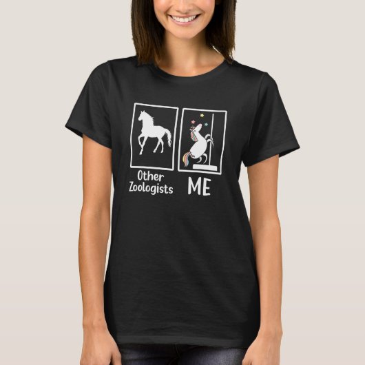 動物学者 動物園飼育 動物学 動物園スタッフ Tシャツ (正面)