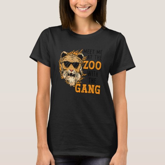 動物学者 動物園飼育 野生生物学 動物学 動物園職員 Tシャツ (正面)