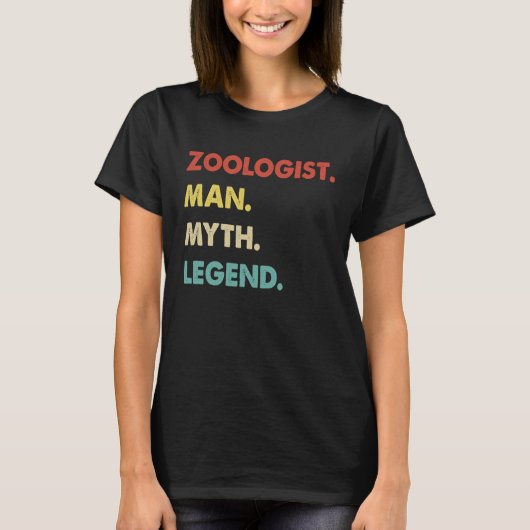 動物学者+男+神話+伝説+1 Tシャツ (正面)