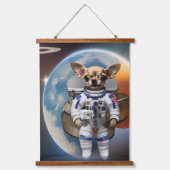 動物宇宙飛行士ぶら下がったのタペストリー 吊り下げ型タペストリー (正面3)