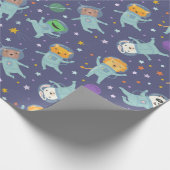 動物宇宙飛行士 ラッピングペーパー (角)