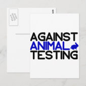 動物実験に対して ポストカード (正面/裏面)