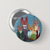 動物家族 缶バッジ (正面&裏面)