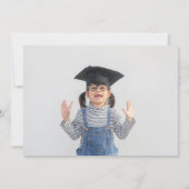 動物幼稚園写真卒業サンキューカード 招待状 (裏面)