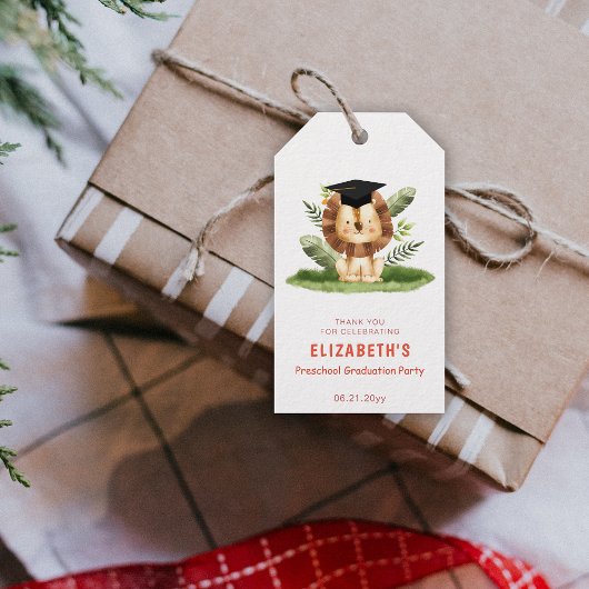 動物幼稚園卒業 ギフトタグ