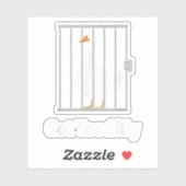 動物得の間抜け値おもしろい値に対するガチョウのピュンすぎるユーモア シール (シート)