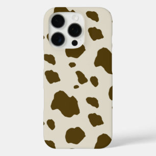 動物性皮膚茶色の牛の斑点 iPhone 16 PROケース