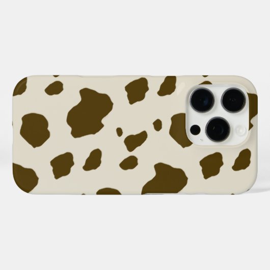 動物性皮膚茶色の牛の斑点 Case-Mate iPhoneケース (裏面 (横))