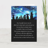 動物悔やみや弔慰スピリチュアル詩を用いたペット天国 カード (正面)