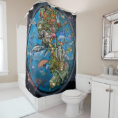 動物惑星 シャワーカーテン (インサイチュ)