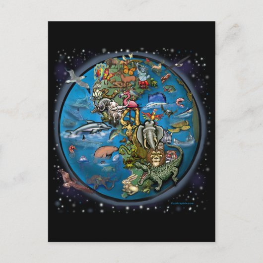 動物惑星 ポストカード (正面)