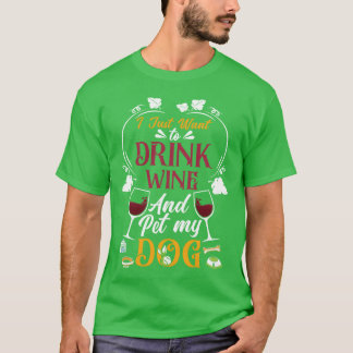 動物愛のワイン・ジョーク Tシャツ