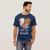 動物愛の家族 Tシャツ (正面フル)